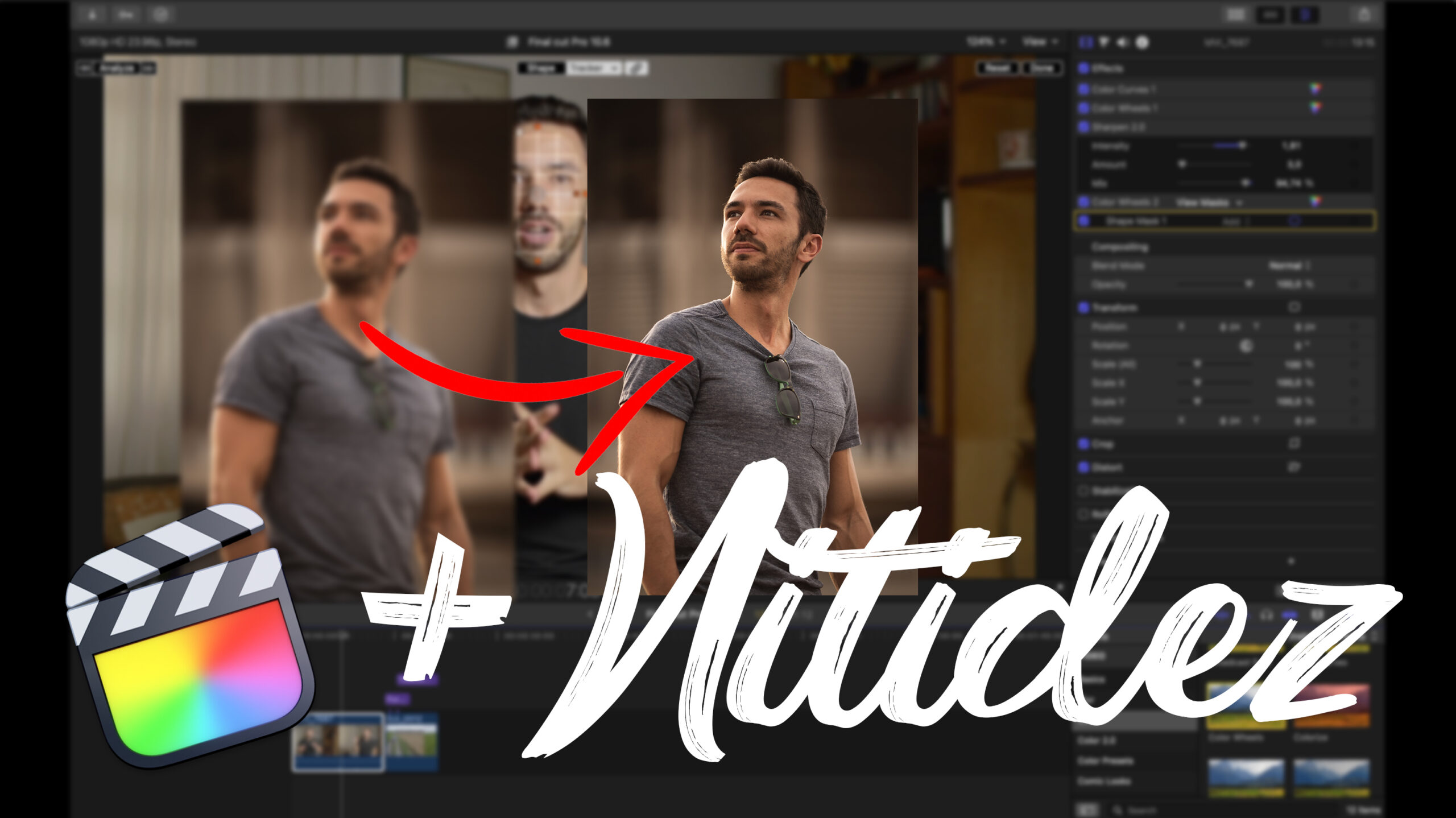Ferramenta Nitidez Final Cut Pro X